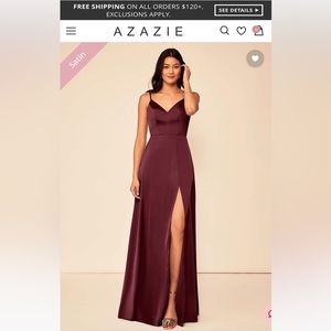Azazie Alexandria style Cabernet color bridesmaid dress!